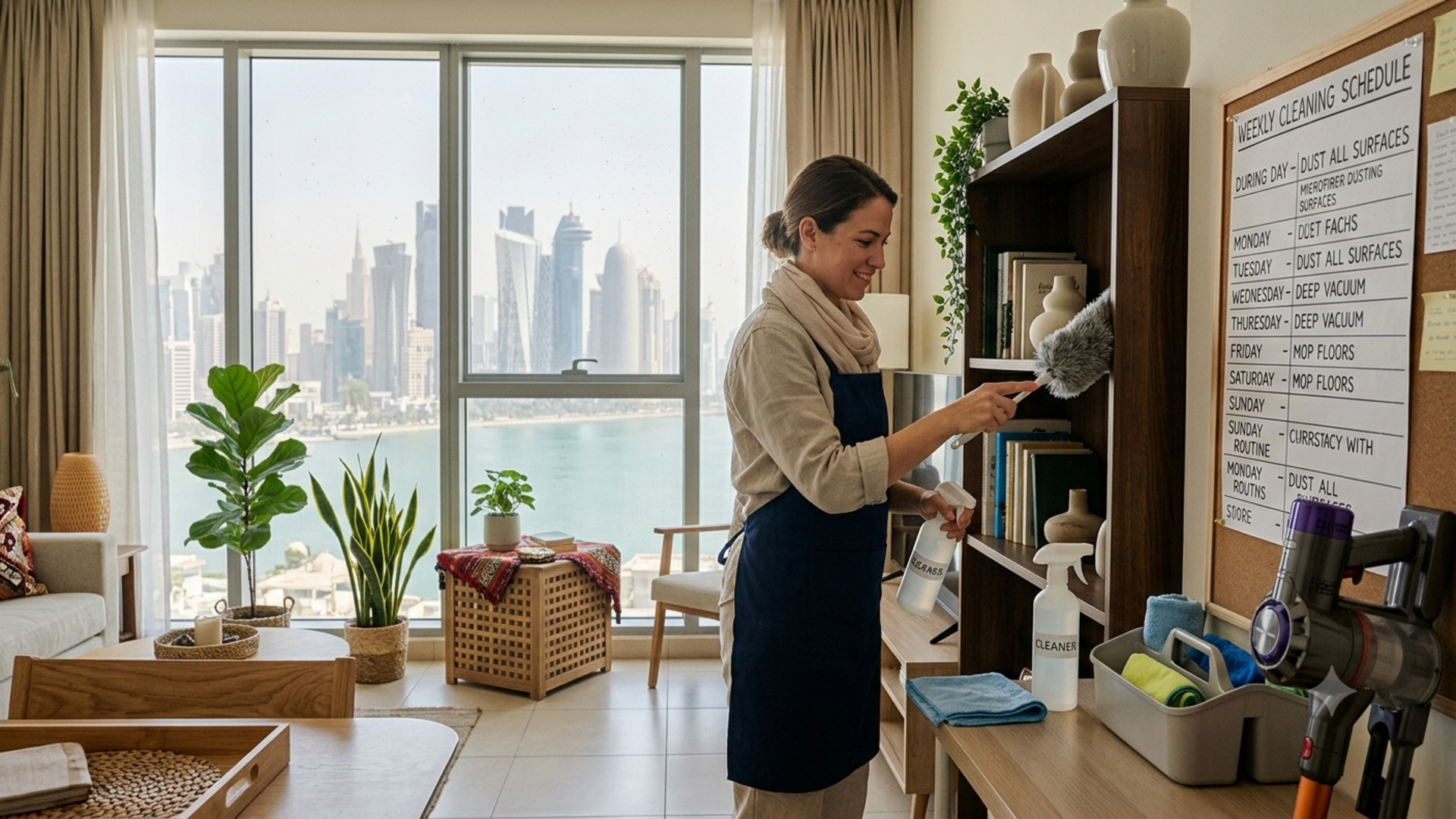 Weekly Housekeeping Routines: Maintaining Cleanliness in Doha's Dusty Climate